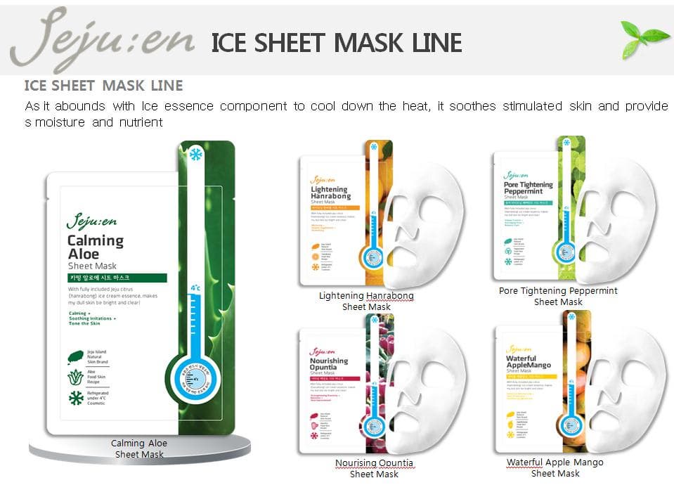 Jeju_en ICE SHEET MASK LINE